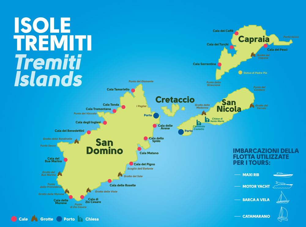 Mappa Isole Tremiti